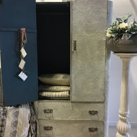 Not For Sale - Grace : stencilled and hand painted wardrobe