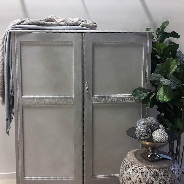 Not For Sale - Alma: Hand painted wardrobe in French Linen.