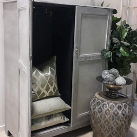 Not For Sale - Alma: Hand painted wardrobe in French Linen.