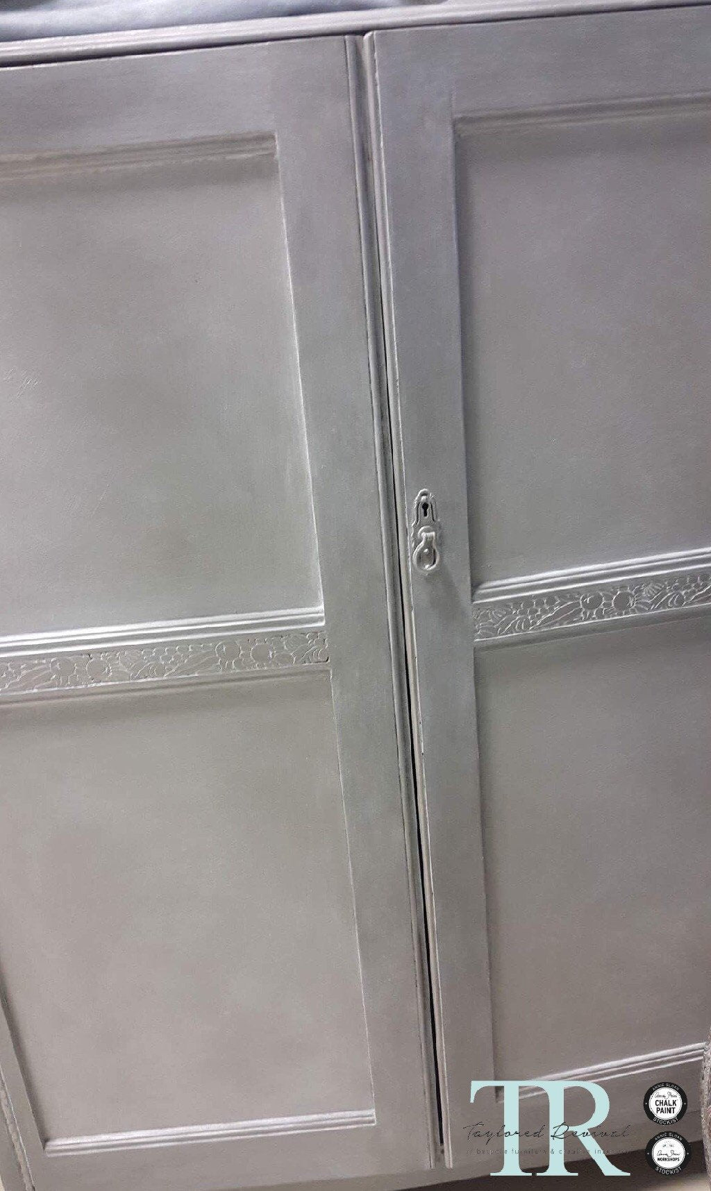Not For Sale - Alma: Hand painted wardrobe in French Linen.
