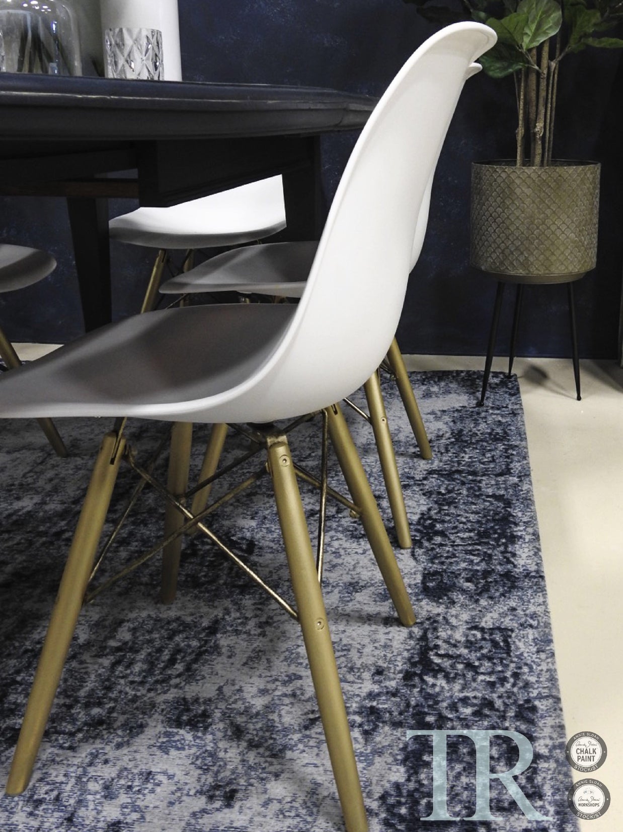 Not For Sale - Nila : Deep blue dining table