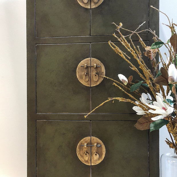 Not For Sale - Commissioned Oriental Style Piece in Olive