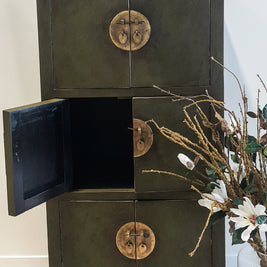 Not For Sale - Commissioned Oriental Style Piece in Olive
