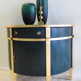 Not For Sale - Nicola : Luxe deep green and gold demilune