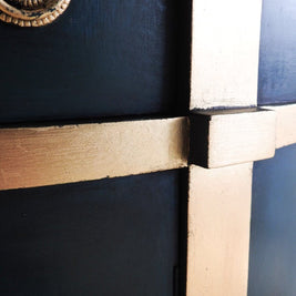 Not For Sale - Nicola : Luxe deep green and gold demilune