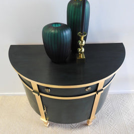 Not For Sale - Nicola : Luxe deep green and gold demilune