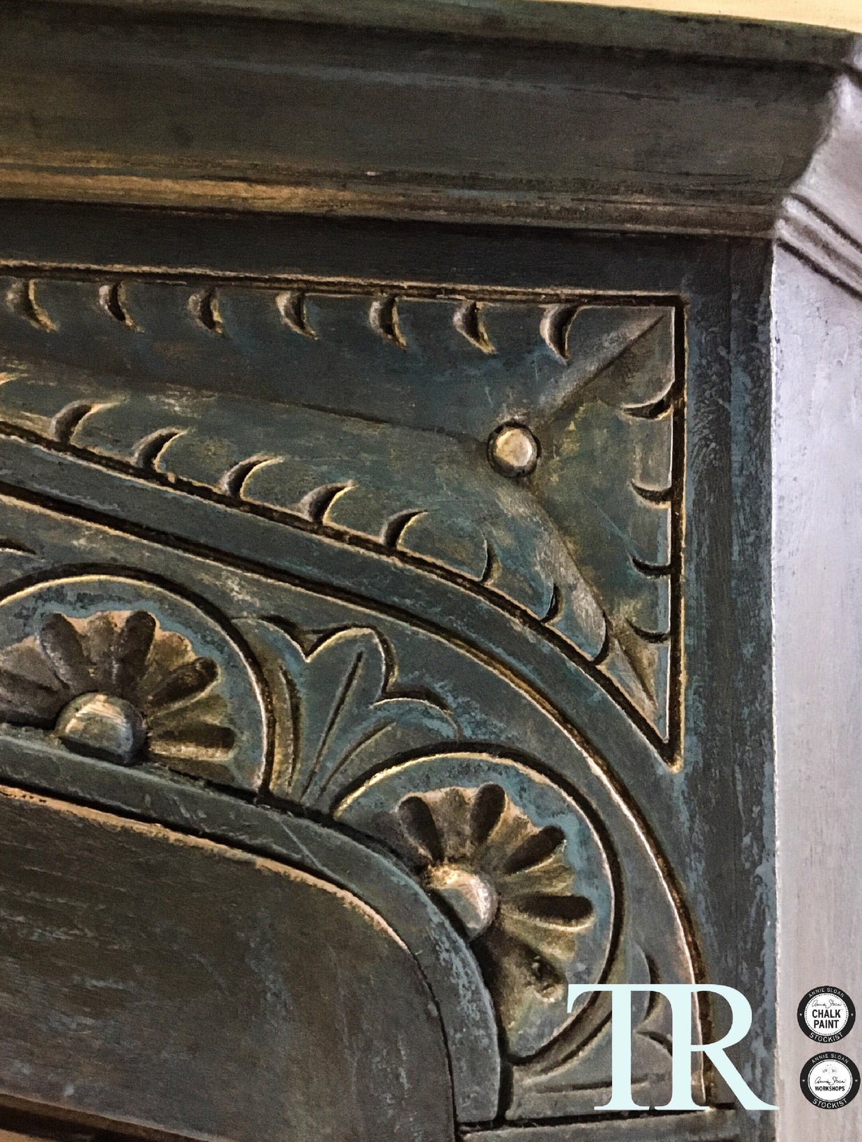 Not For Sale - Commissioned Corner Unit in Aubusson Blue