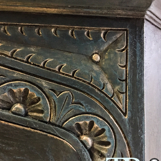 Not For Sale - Commissioned Corner Unit in Aubusson Blue