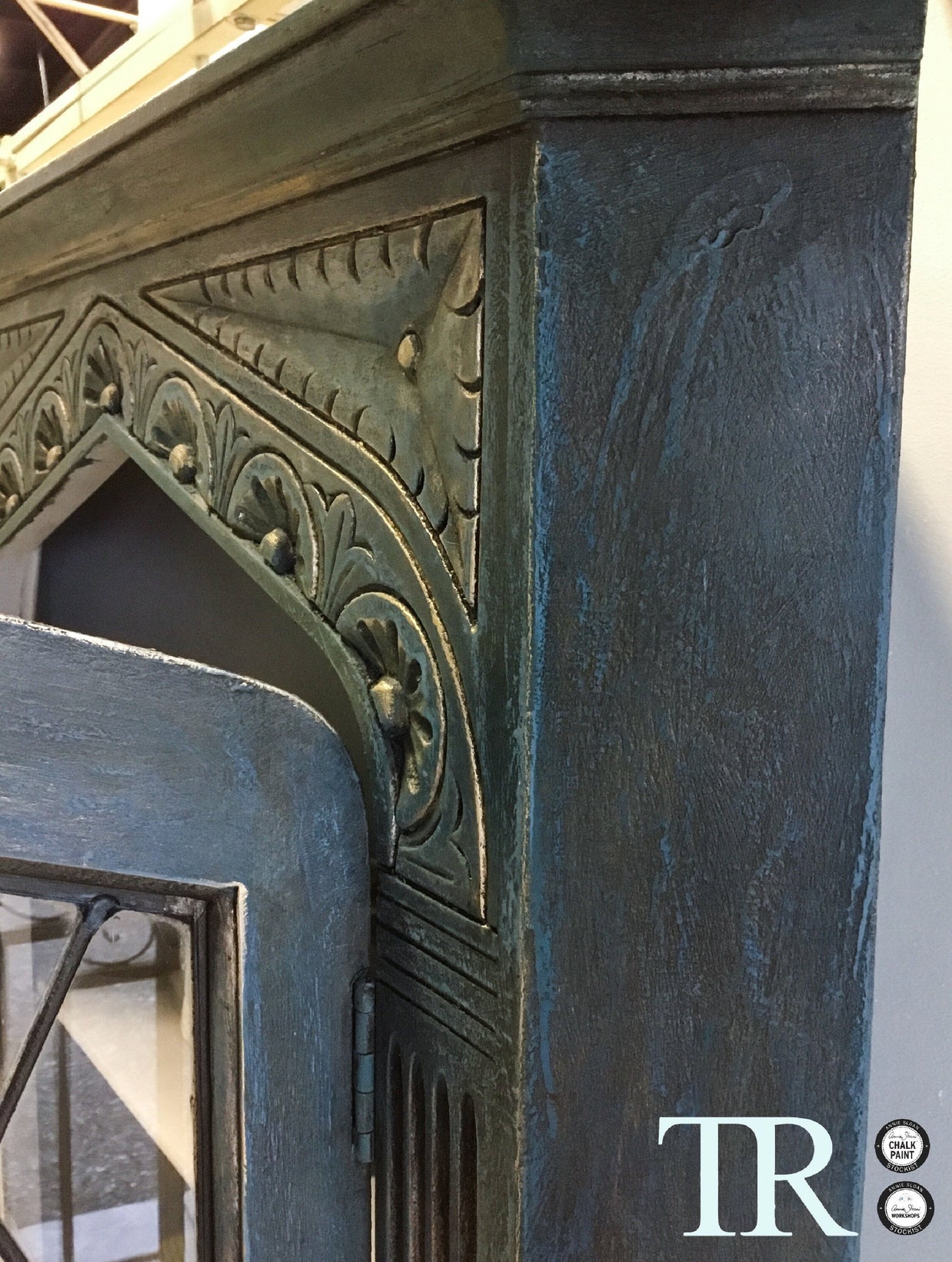 Not For Sale - Commissioned Corner Unit in Aubusson Blue