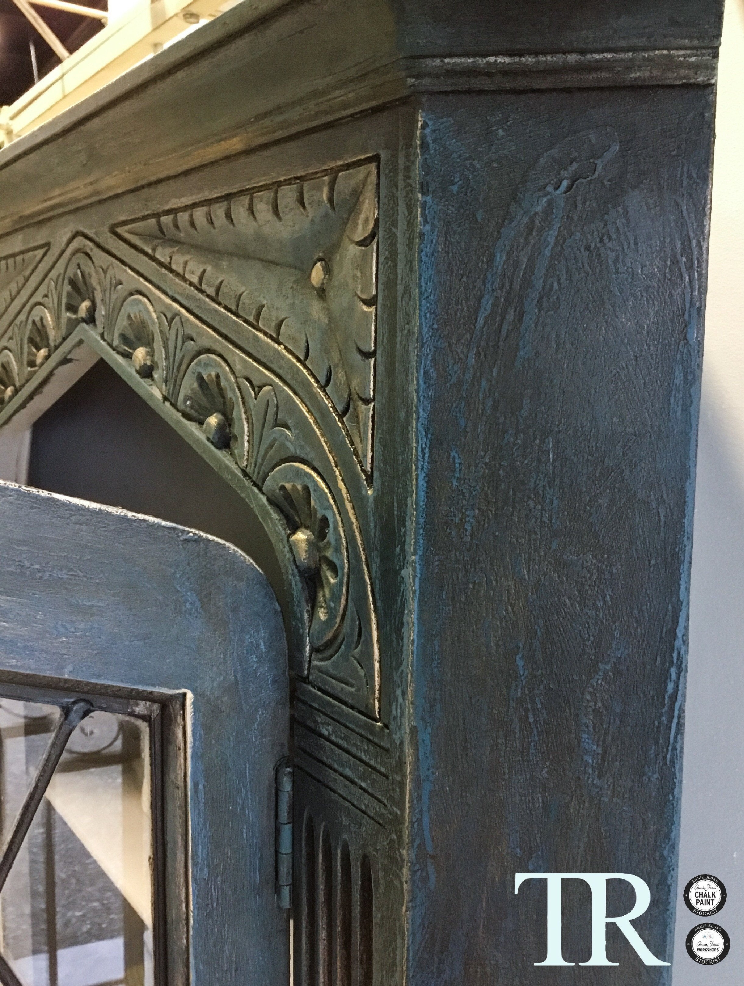 Not For Sale - Commissioned Corner Unit in Aubusson Blue
