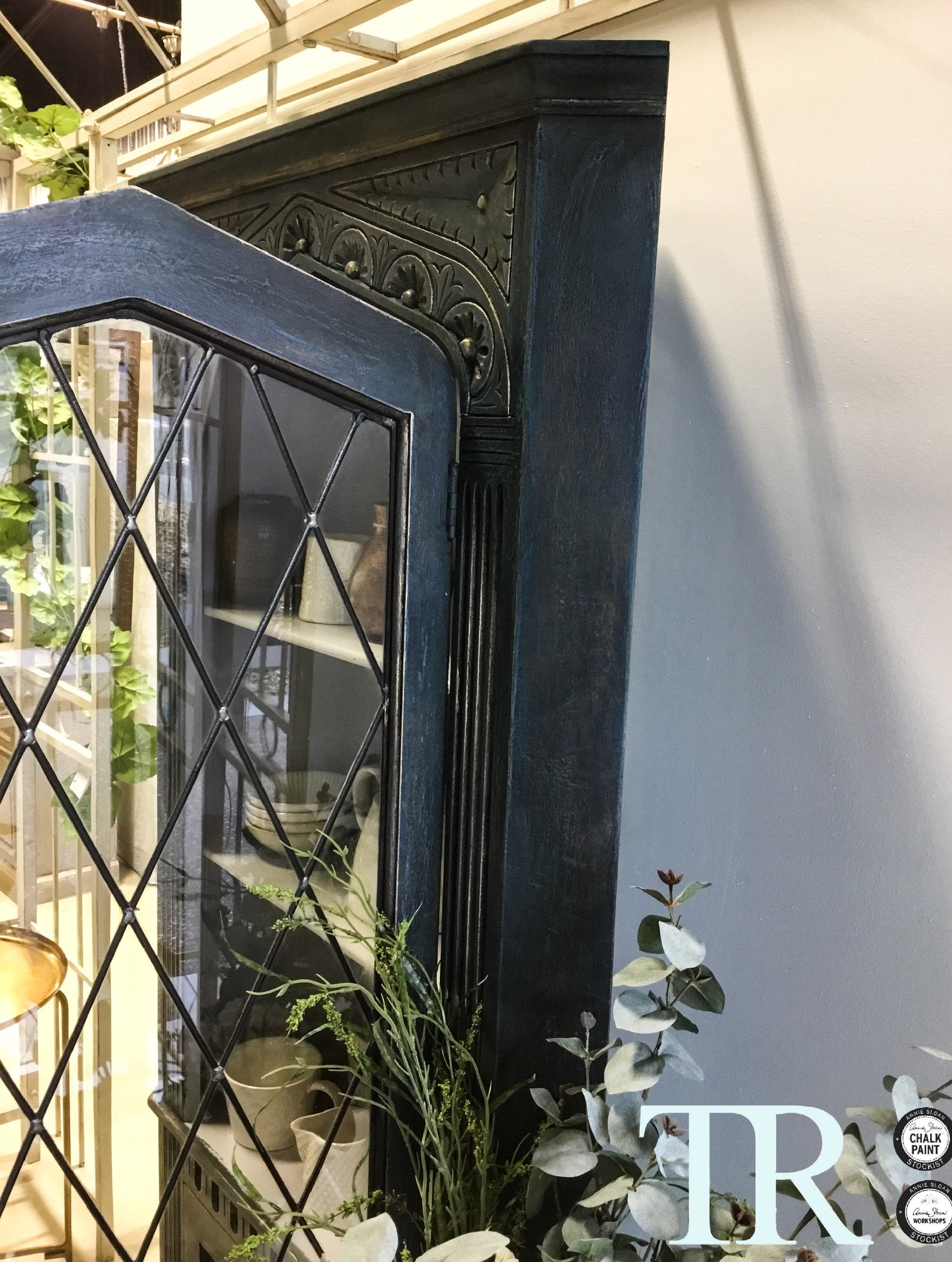 Not For Sale - Commissioned Corner Unit in Aubusson Blue