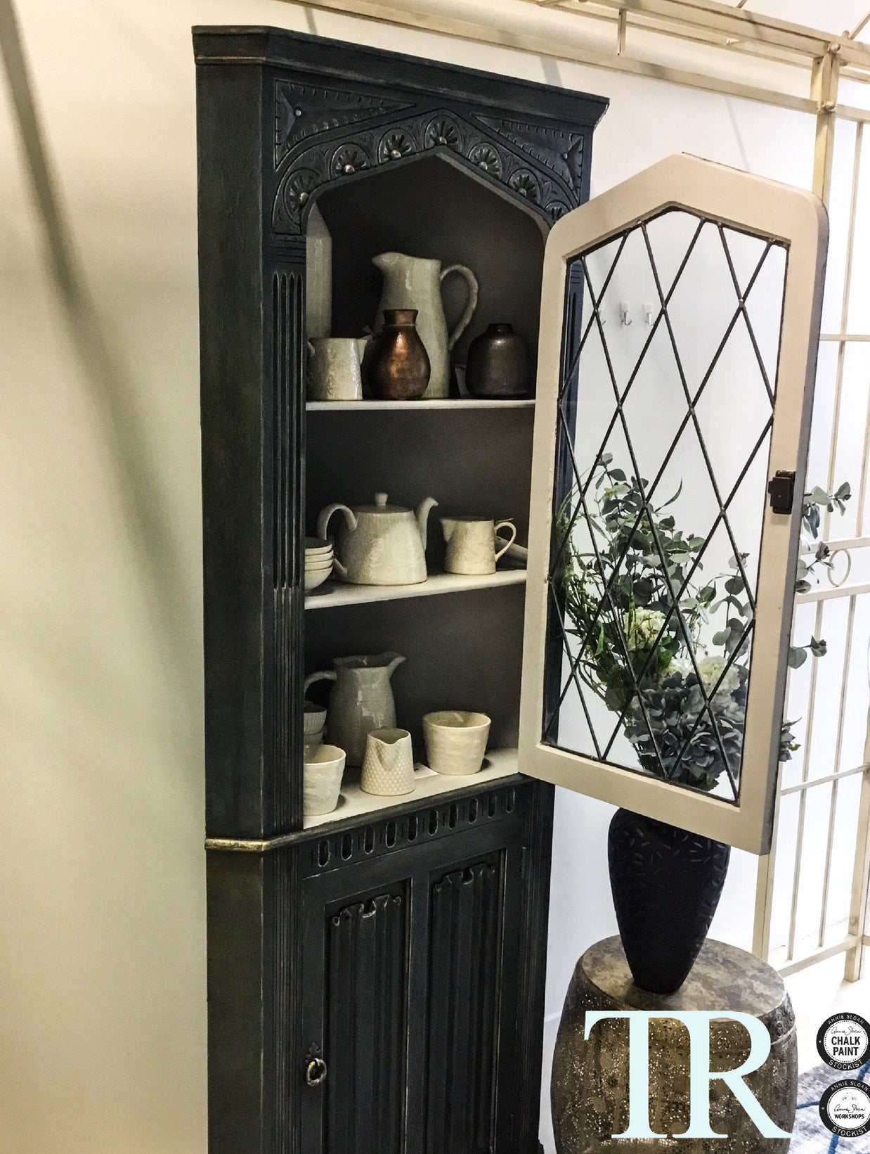 Not For Sale - Commissioned Corner Unit in Aubusson Blue