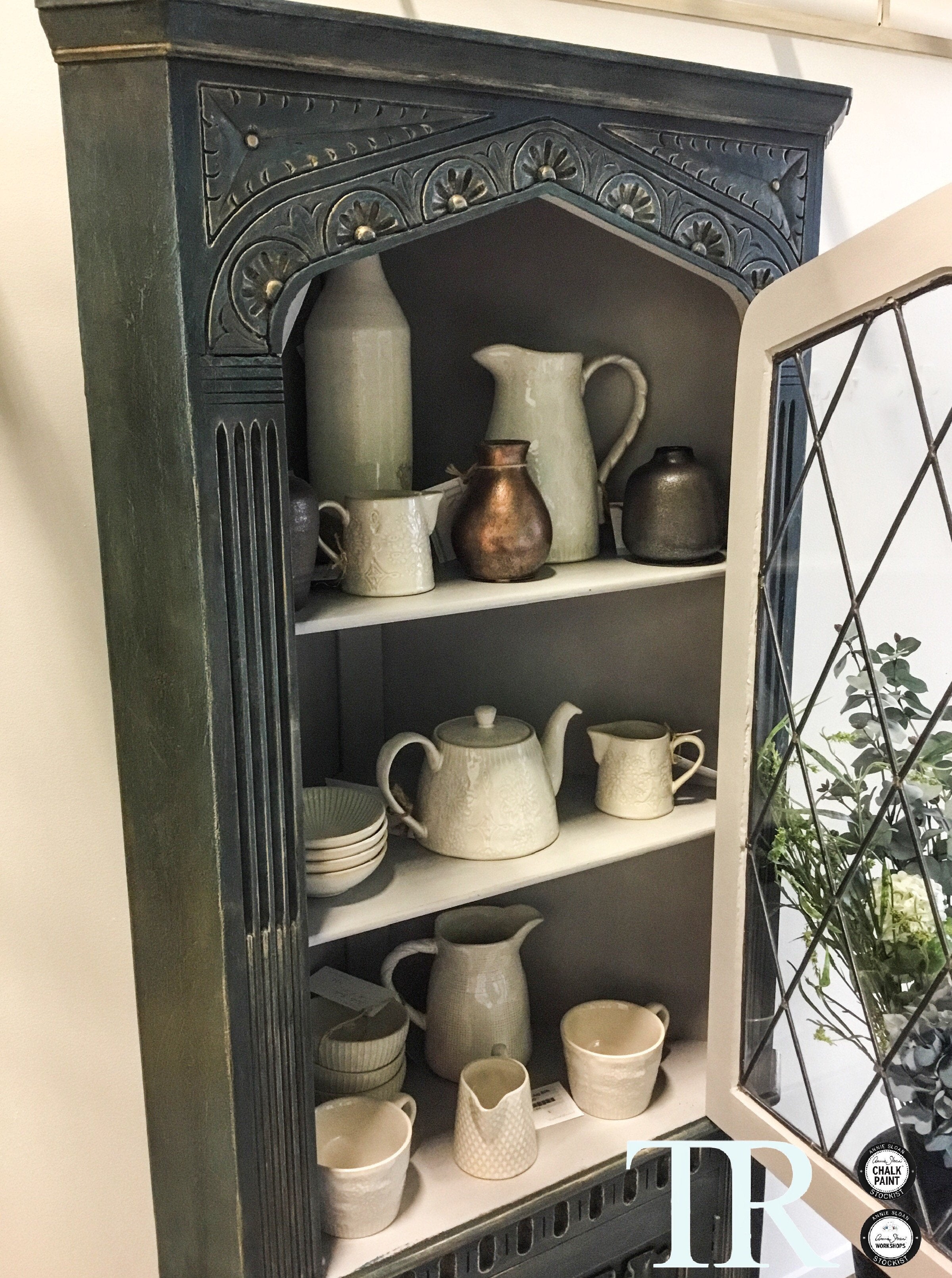 Not For Sale - Commissioned Corner Unit in Aubusson Blue