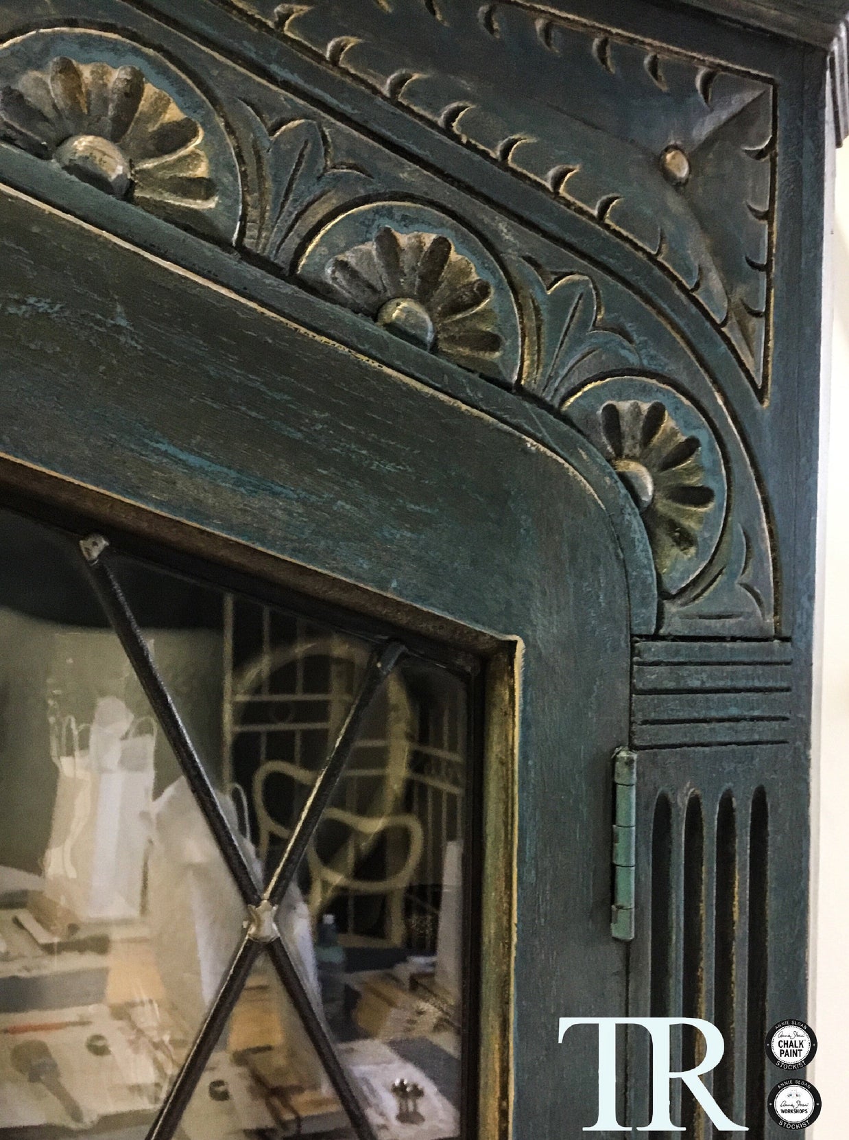 Not For Sale - Commissioned Corner Unit in Aubusson Blue
