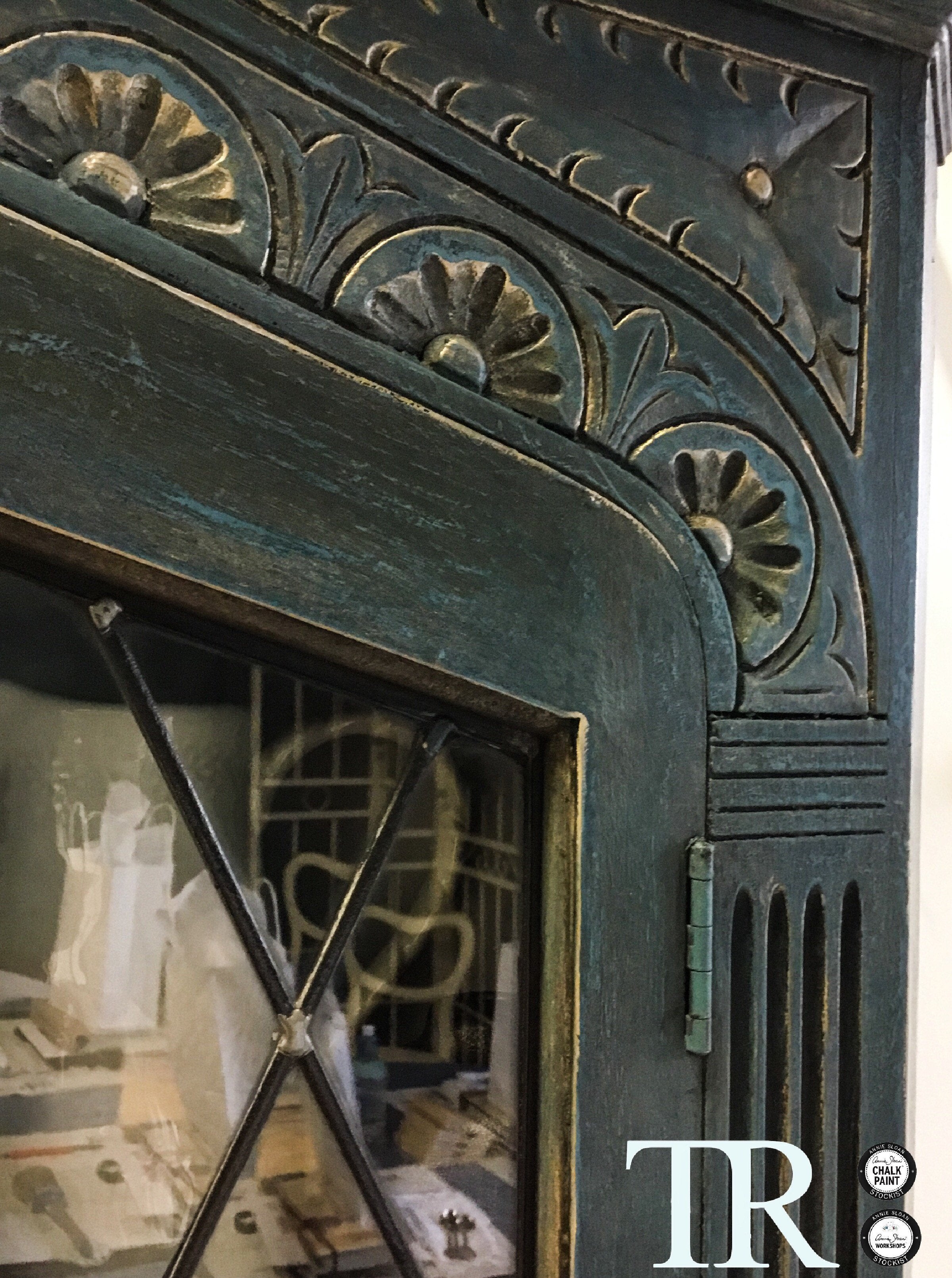 Not For Sale - Commissioned Corner Unit in Aubusson Blue