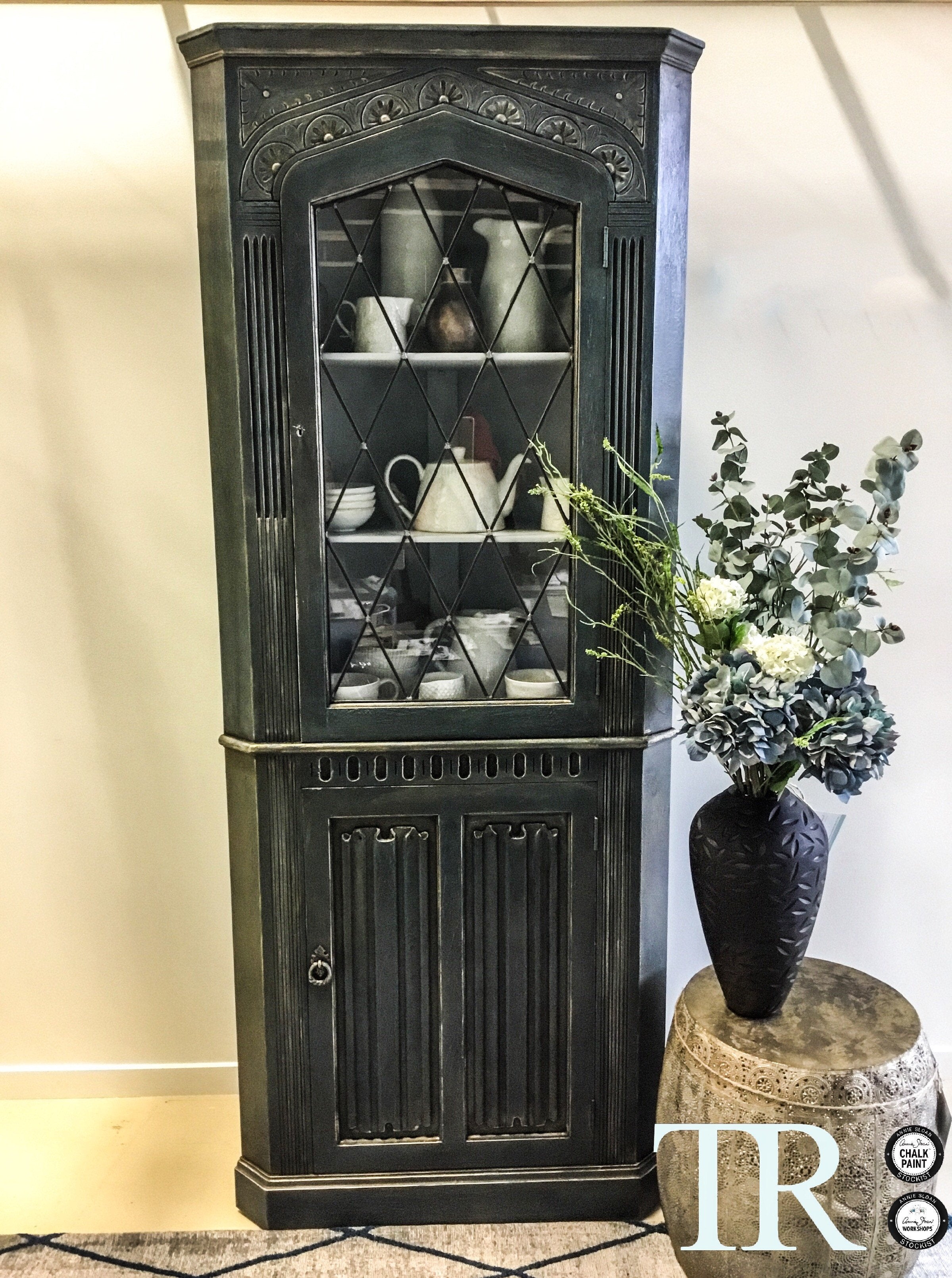 Not For Sale - Commissioned Corner Unit in Aubusson Blue