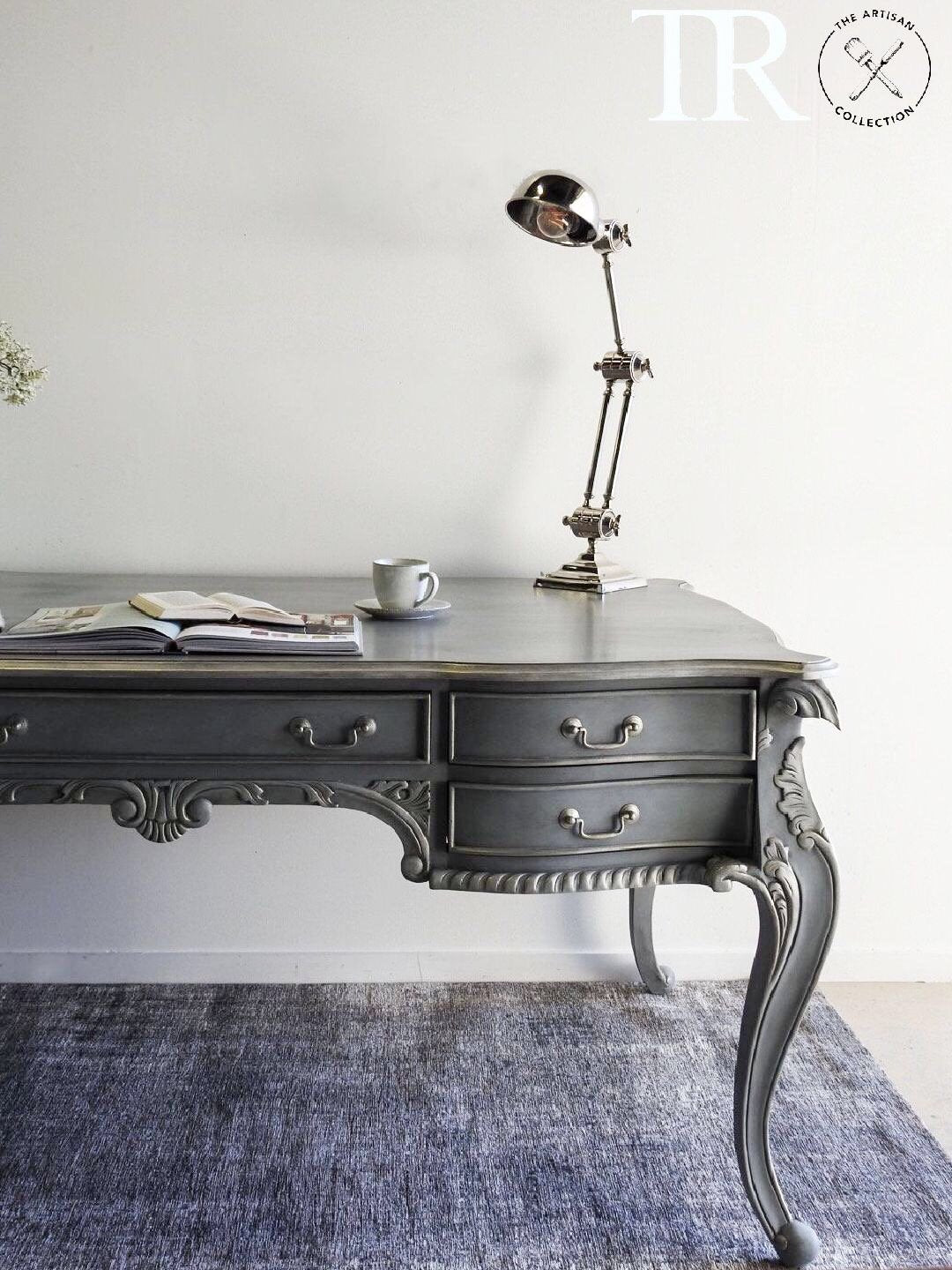 Not For Sale - Natalia : French style desk with 5 drawers