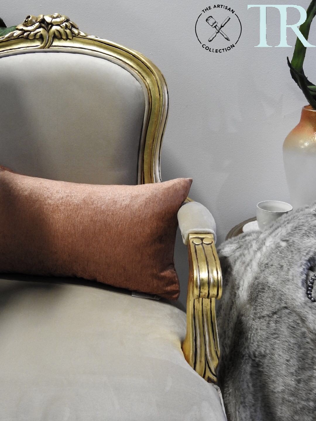 Not For Sale - Florence: Gold French Style Chair
