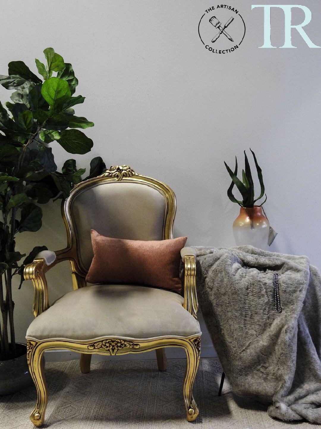 Not For Sale - Florence: Gold French Style Chair