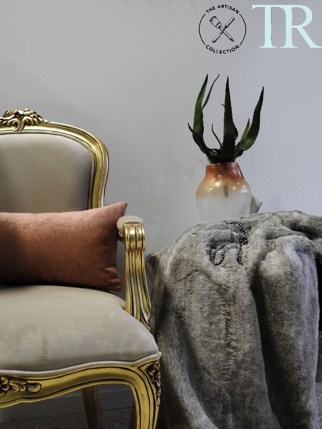 Not For Sale - Florence: Gold French Style Chair