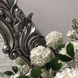 Not For Sale - Henrietta :  Antiqued dark silver leaf bevelled mirror