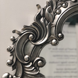 Not For Sale - Henrietta :  Antiqued dark silver leaf bevelled mirror