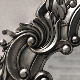 Not For Sale - Henrietta :  Antiqued dark silver leaf bevelled mirror