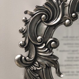 Not For Sale - Henrietta :  Antiqued dark silver leaf bevelled mirror