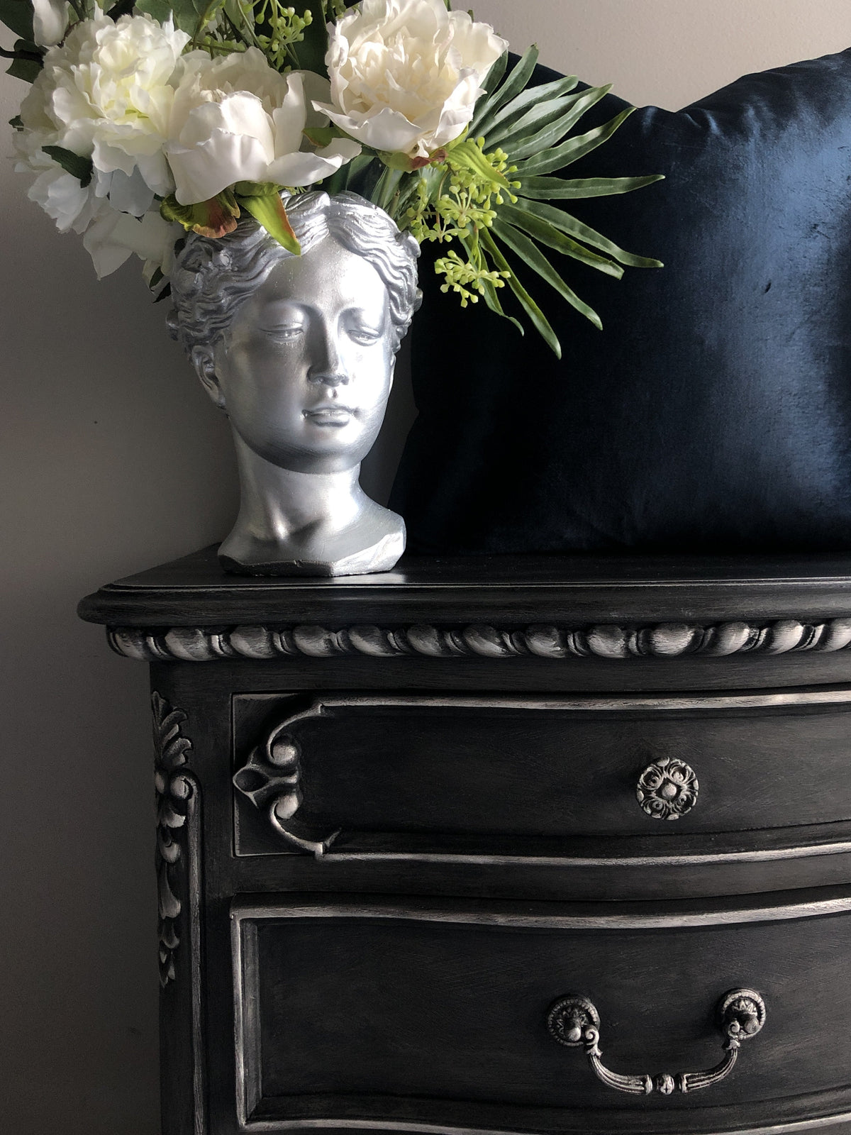 Not For Sale - Commissioned bedsides in Cloudburst Chalk Paint