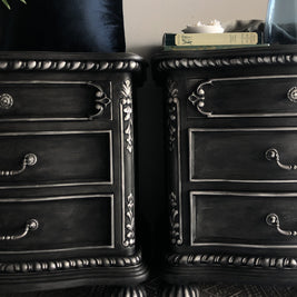 Not For Sale - Commissioned bedsides in Cloudburst Chalk Paint