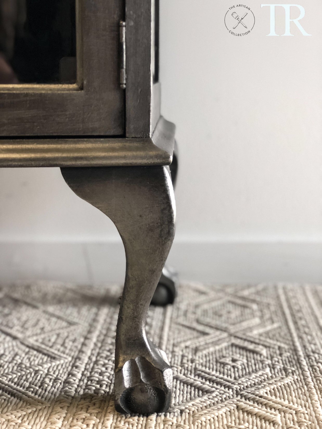 Not For Sale - Commissioned Display cabinet in a brushed pewter