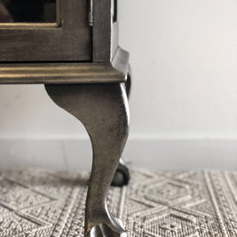 Not For Sale - Commissioned Display cabinet in a brushed pewter