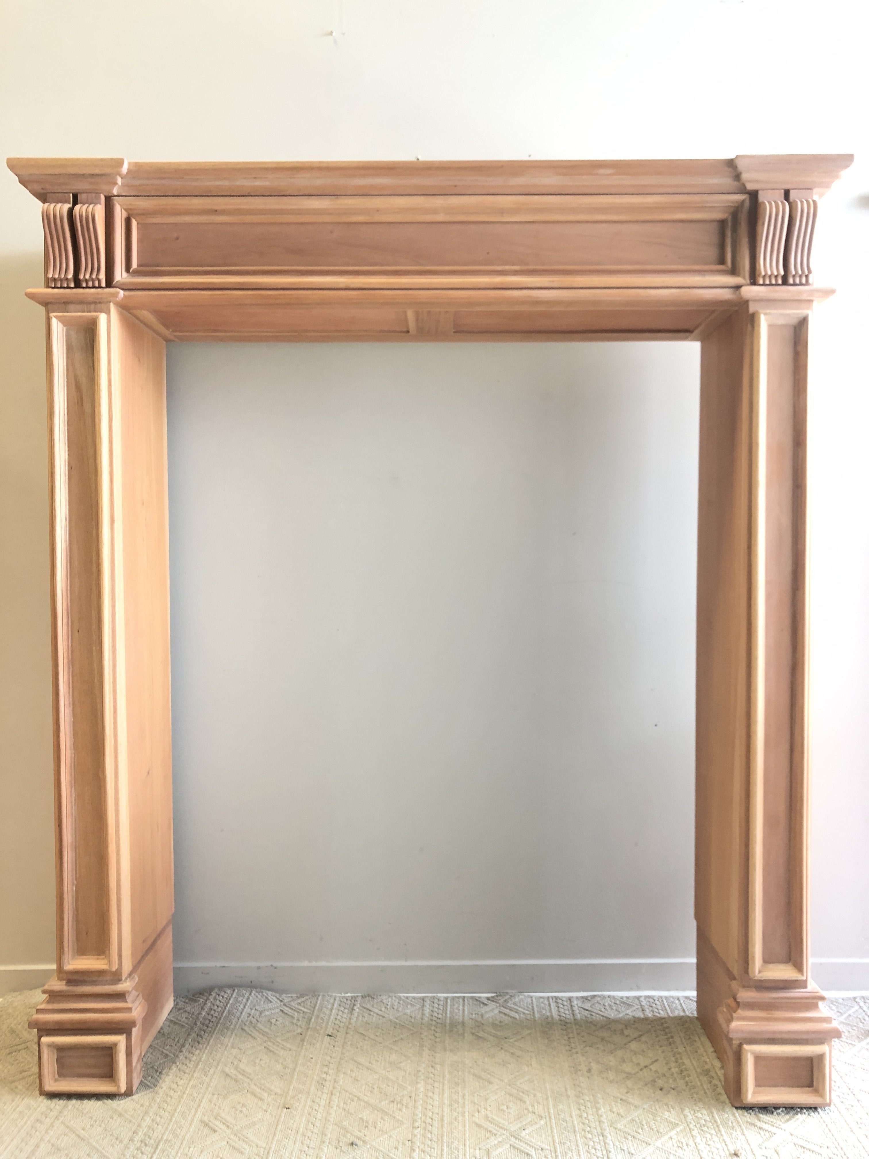 Not For Sale - Commissioned Fire place surround in Midnight with Victorian Black wax