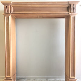 Not For Sale - Commissioned Fire place surround in Midnight with Victorian Black wax