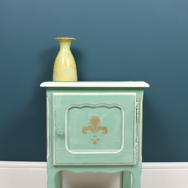 French Navy Wall, and custom mixed cabinet