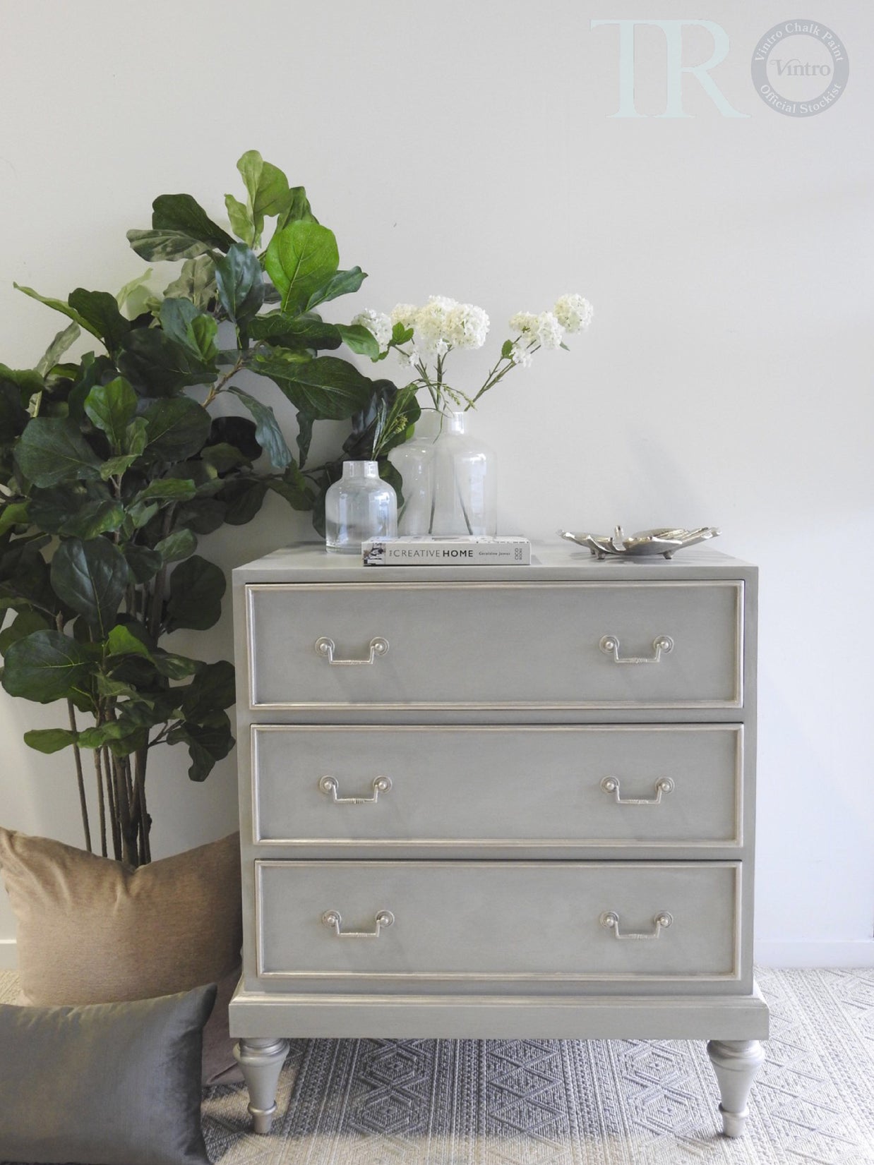 Not For Sale - Chelsea : Soft grey Mahogany set of drawers