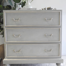 Not For Sale - Chelsea : Soft grey Mahogany set of drawers