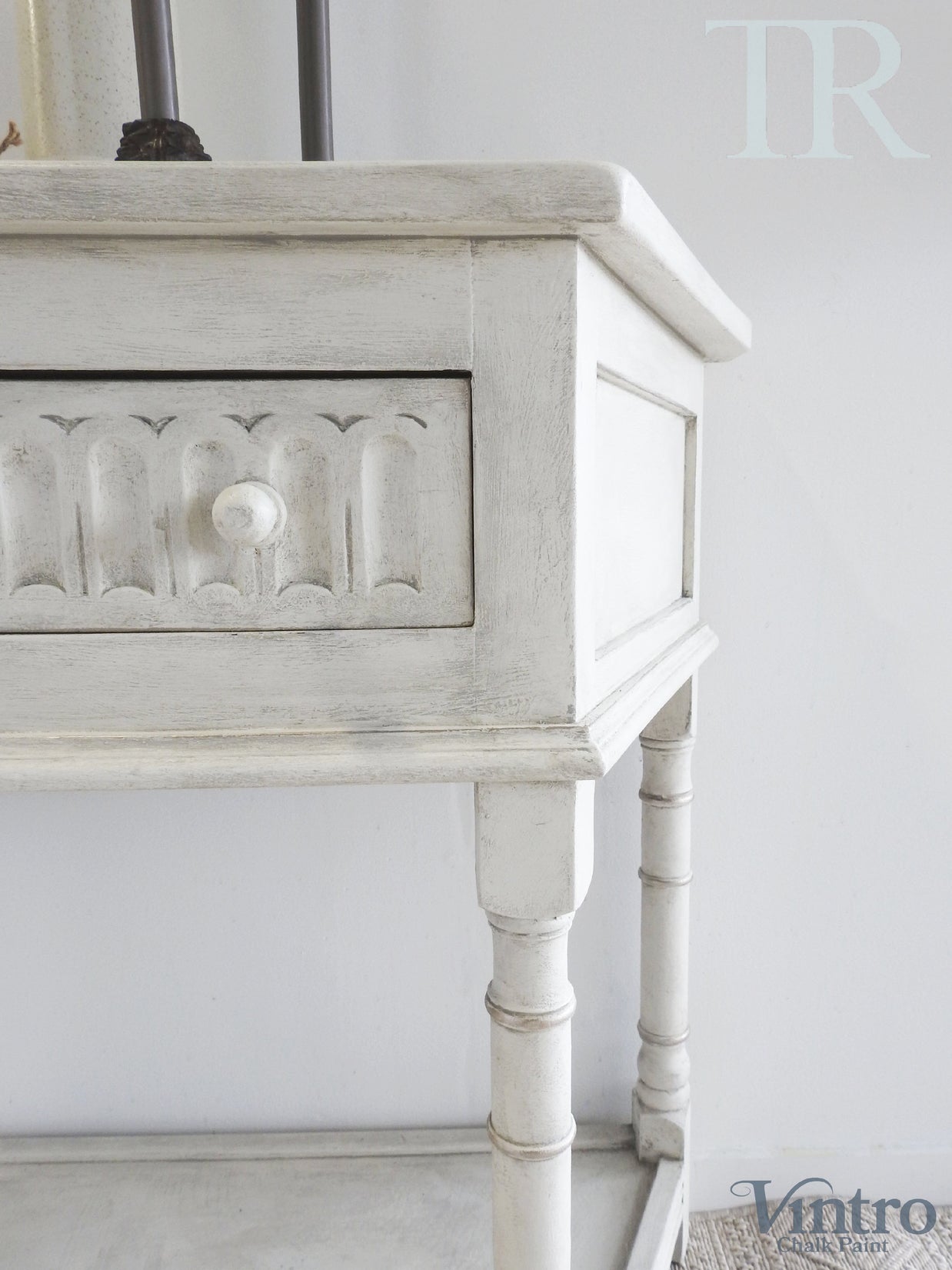 Not For Sale - Eva : Hand painted Solid Oak Table