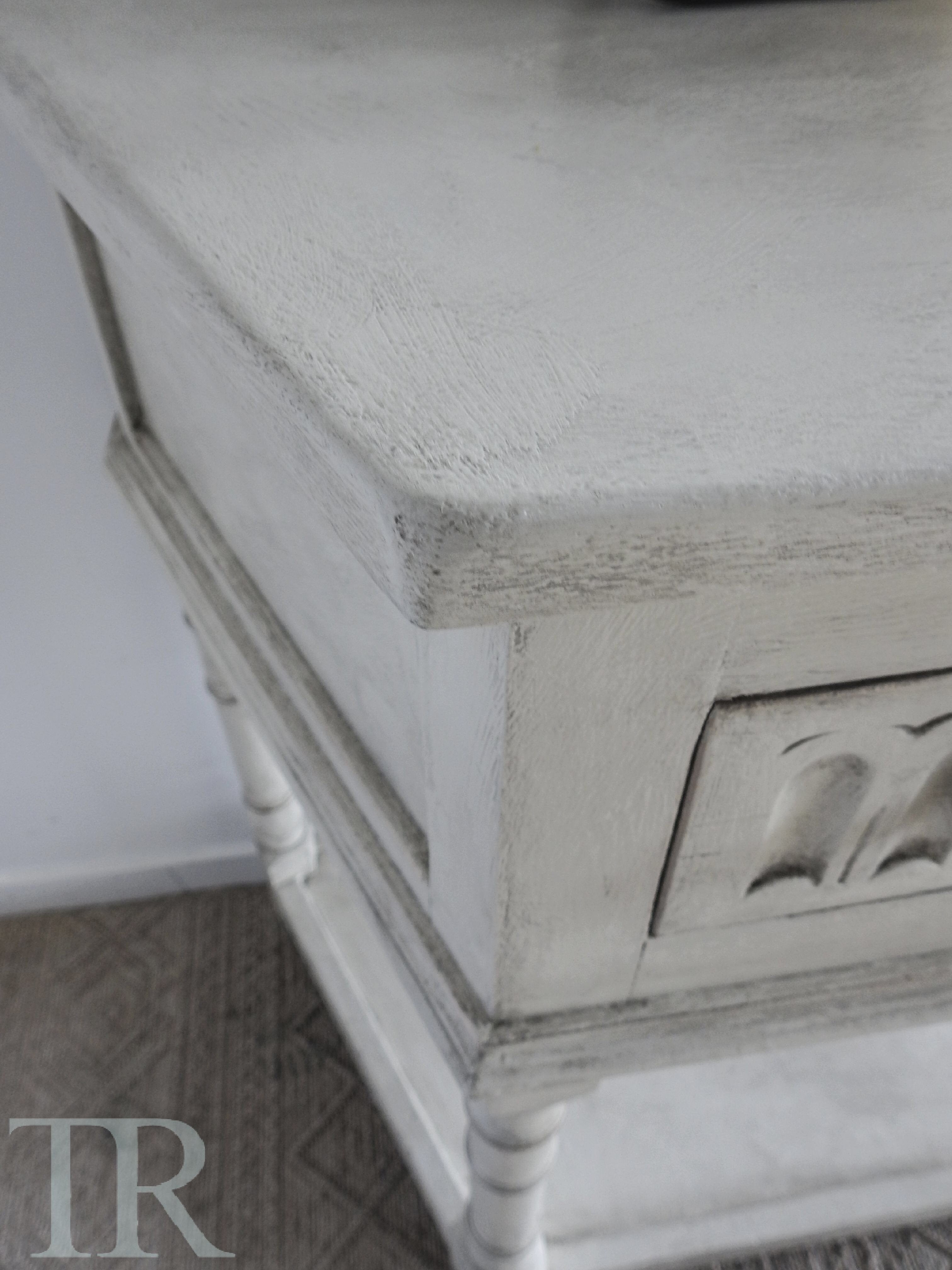 Not For Sale - Eva : Hand painted Solid Oak Table