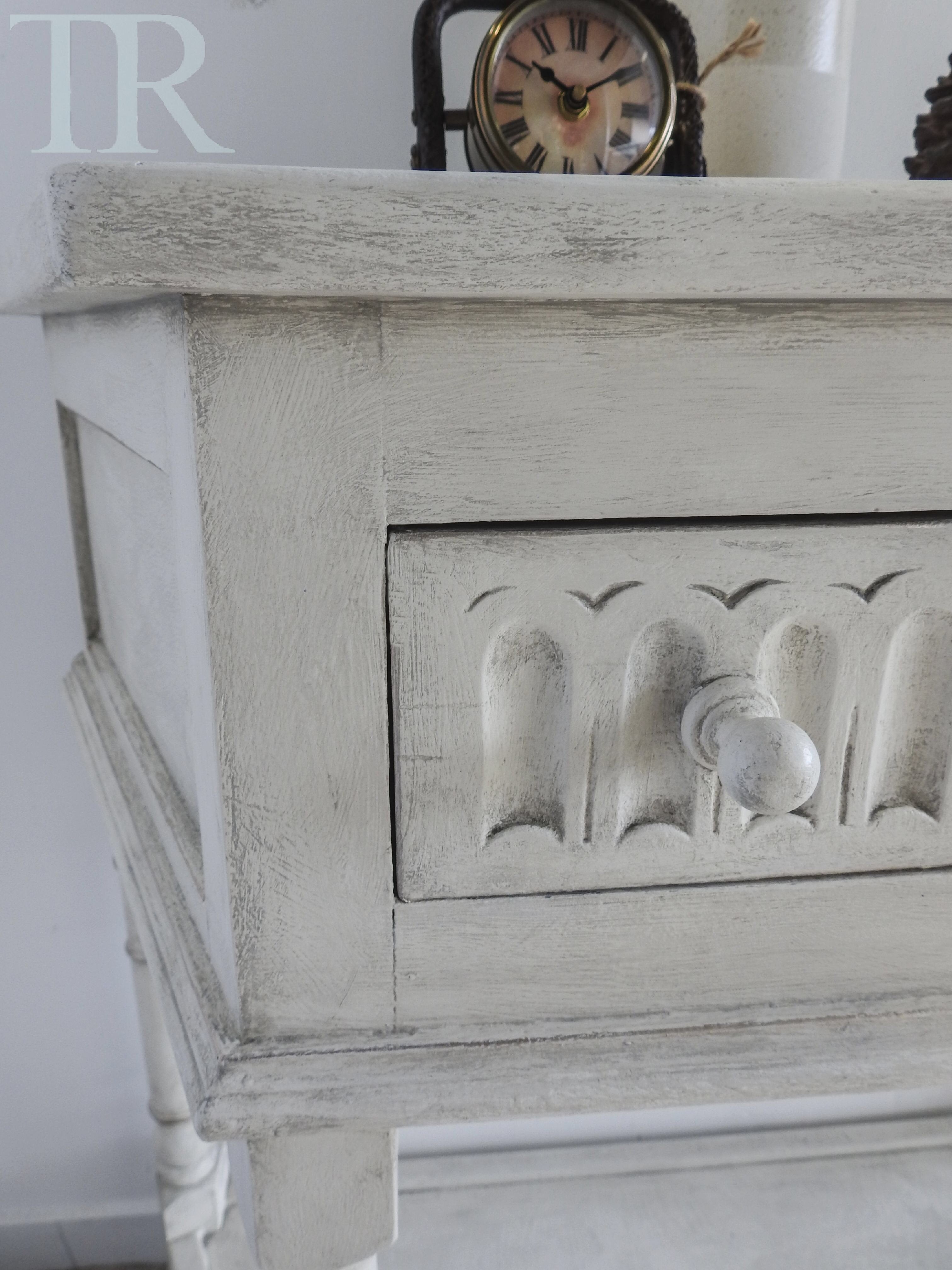 Not For Sale - Eva : Hand painted Solid Oak Table