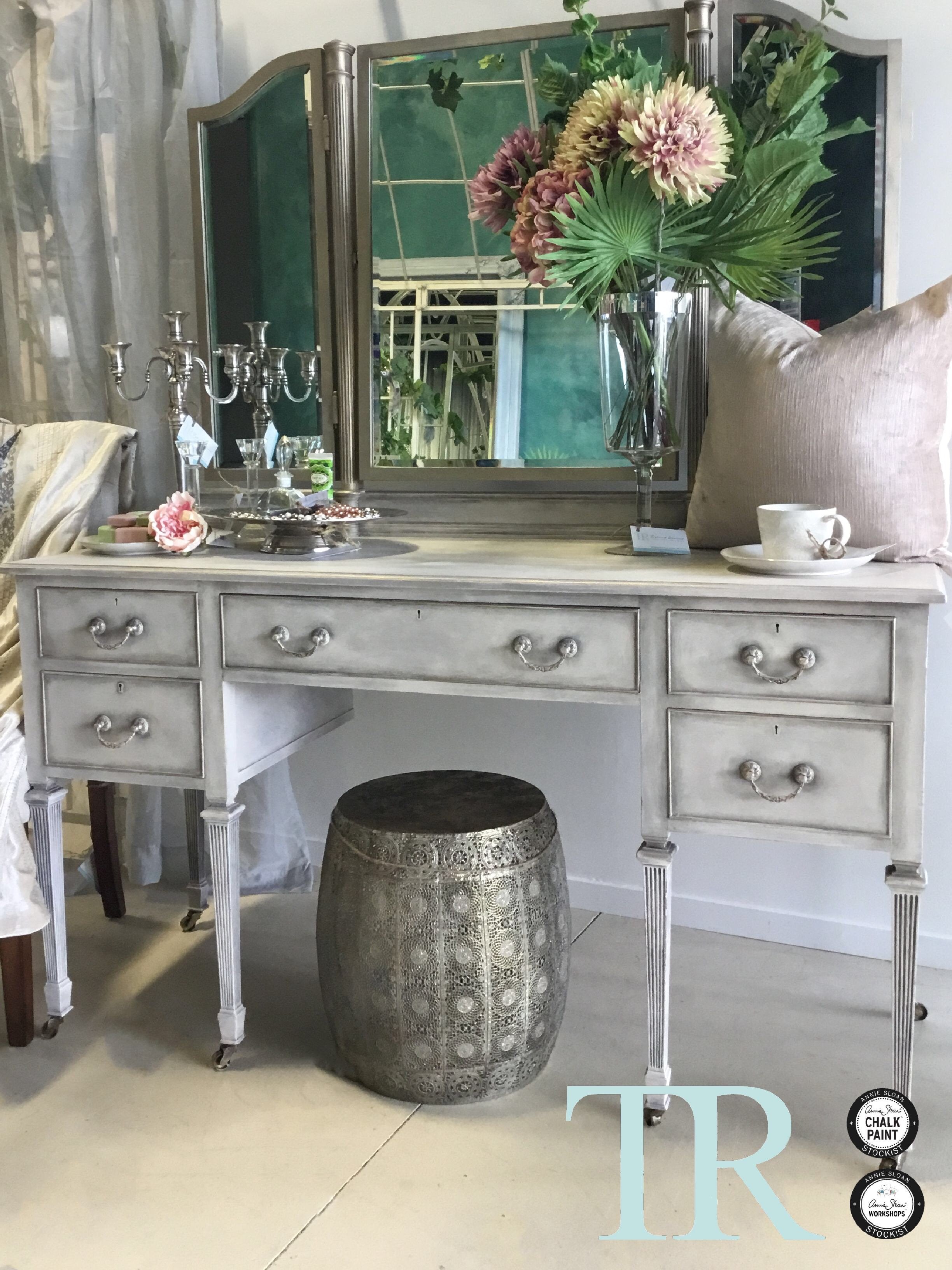 Not For Sale - Elora : Hand painted Mahogany Dressing Table