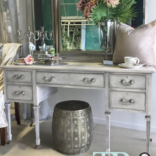 Not For Sale - Elora : Hand painted Mahogany Dressing Table