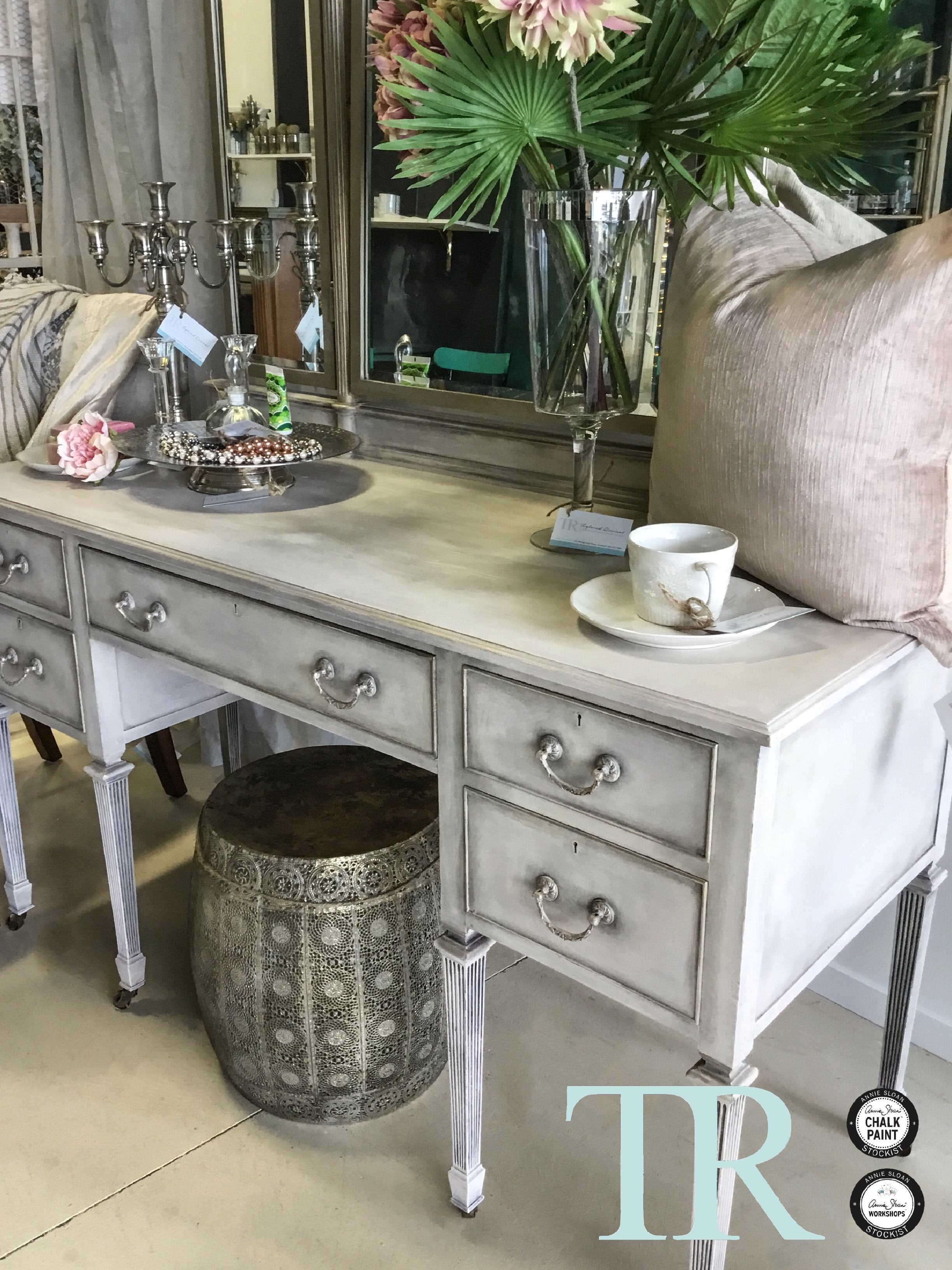 Not For Sale - Elora : Hand painted Mahogany Dressing Table