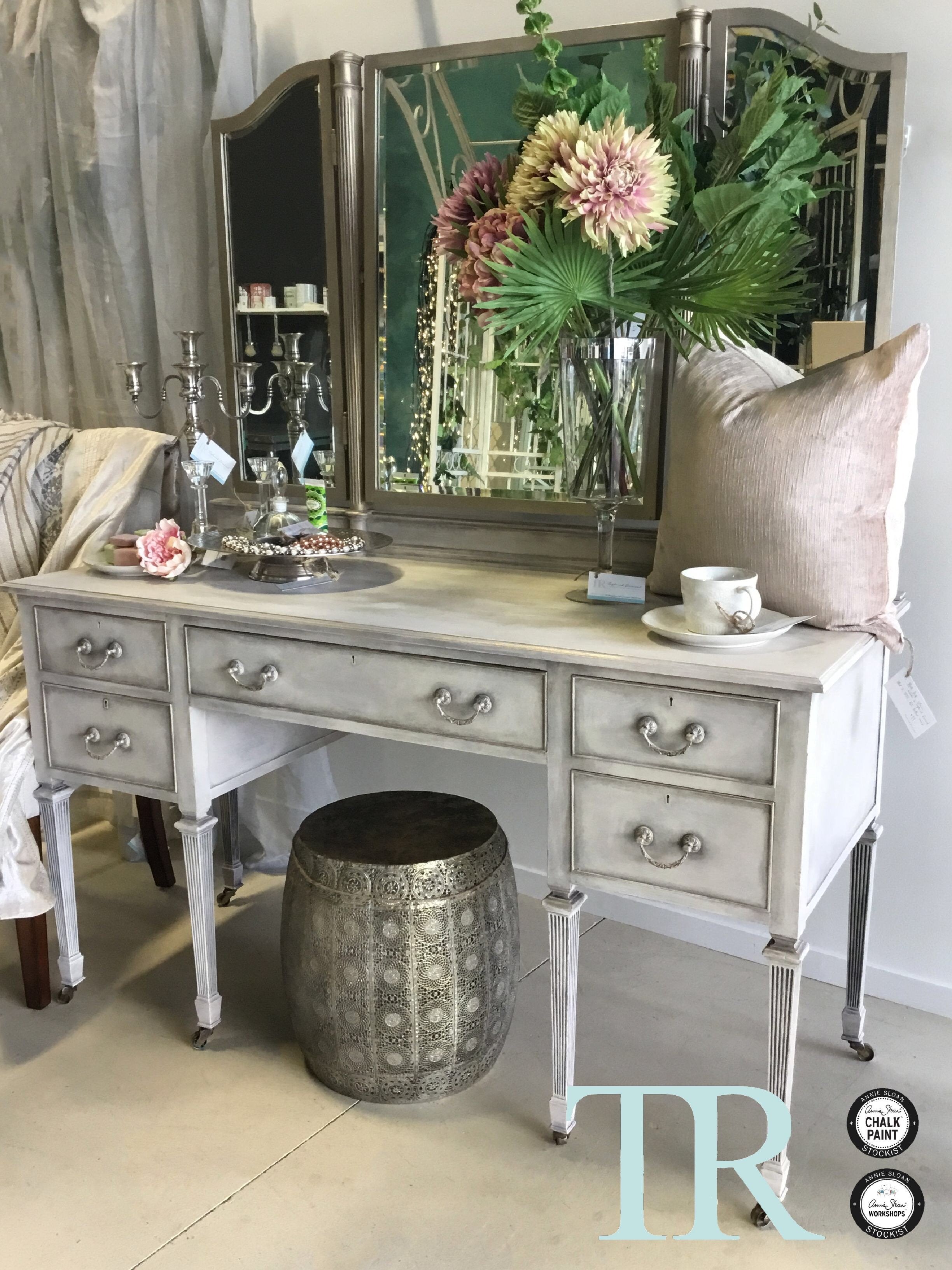 Not For Sale - Elora : Hand painted Mahogany Dressing Table