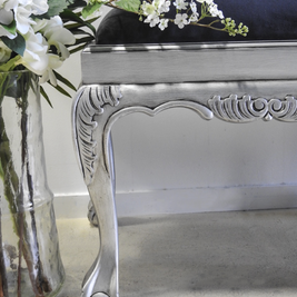 Aged Metallic Stool