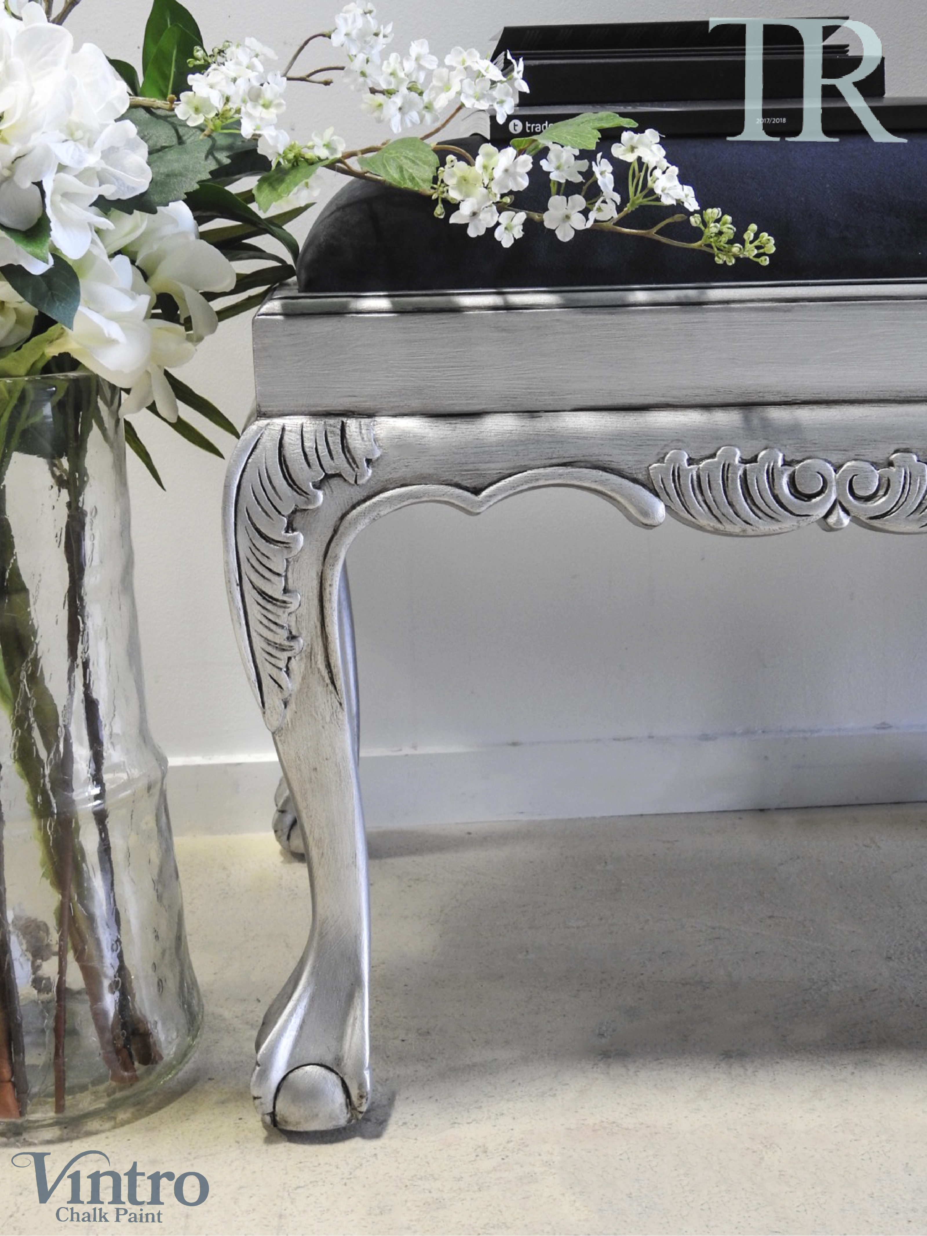 Not For Sale - Commissioned Stool in Vintro Silver