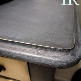 Not For Sale - Adrienne: Blue and Brushed Gold hand painted small set of drawers