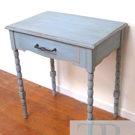 Not For Sale - Ida: hand painted blue hall table with contrasting drawer