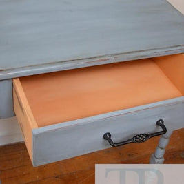 Not For Sale - Ida: hand painted blue hall table with contrasting drawer