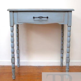 Not For Sale - Ida: hand painted blue hall table with contrasting drawer